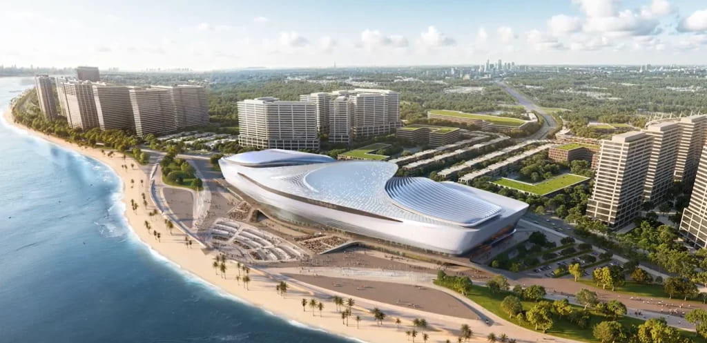 Là tổ hợp “all-in-one” bao gồm: khách sạn 5 sao, căn hộ cao cấp, trung tâm thương mại hạng sang, văn phòng hạng A và sky bar ngắm toàn cảnh vịnh biển.